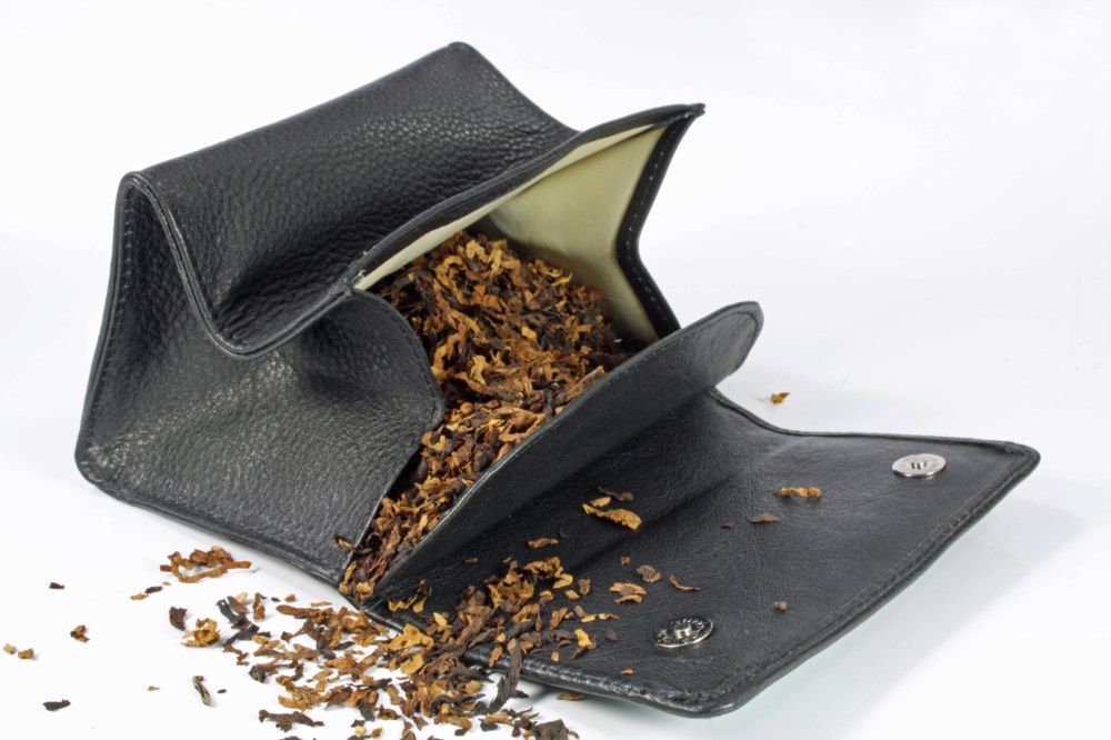 tobacco pouch small Leather Bag Outcast Props Leather Tobacco Pouch - Black