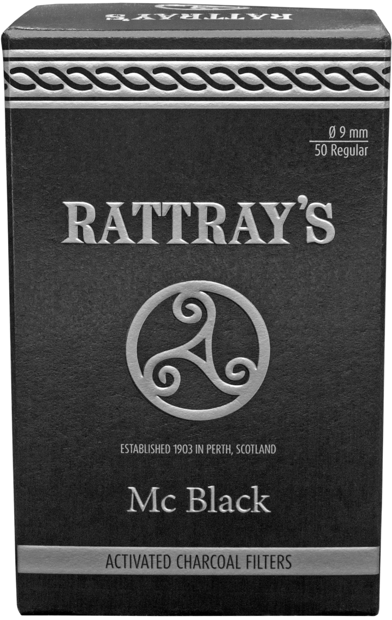 Rattray's MC Black 50 Activated Charcoal Filter 9mm (10x)  